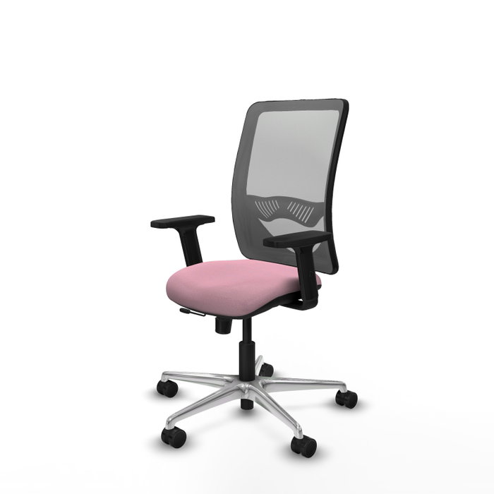 PIQUERAS Y CRESPO Silla de oficina Zulema con mecanismo Sincro/Traslack, Rosa y Gris PIQUERAS Y CRESPO Silla de oficina Zulema con mecanismo Sincro/Traslack, Rosa y Gris