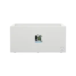 Maceta Elho 59 x 30 x 29 cm Blanco Plástico Rectangular Moderno