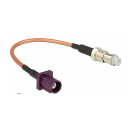DeLOCK Cable de antena coaxial FAKRA D a FME RG-316 15cm