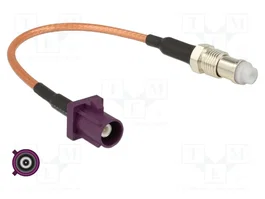 DeLOCK 89675 Cable de antena coaxial FAKRA D a FME 15 cm