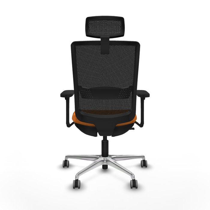 PIQUERAS Y CRESPO Silla de oficina Haches Naranja y Negro
