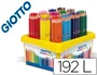 Giotto Stilnovo School Pack Lápices de Colores Hexagonales, 192 Unidades (12 Colores x 16 Lápices)