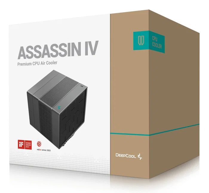 DeepCool ASSASSIN IV Ventilador Refrigerador CPU 140 mm Negro, 2 Ventiladores PWM, 7 Tubos Calor, Doble Torre, Compatible Intel LGA 1200/1700/2011/2066 y AMD AM4/AM5