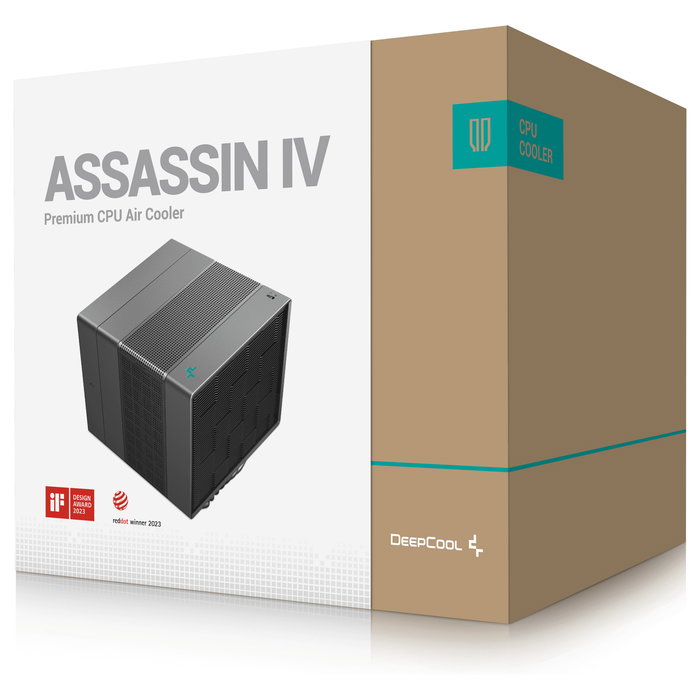 DeepCool ASSASSIN IV Refrigerador de CPU de Aire Dual Ventilador de 14 cm y 12 cm Negro - Compatible con LGA 1150/1151/1155/1200/1700/2011/2066, AM4, AM5