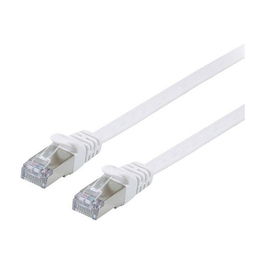 EQUIP 607617 Cable de Red Patchkabel Cat6A U/FTP (STP) 0.5m Blanco Plano LSZH, 2xRJ45, para 10GBase-T/10Gb Ethernet