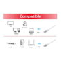 EQUIP Cable de parcheo Cat6a U/FTP plano 0,5 m Blanco 607617