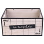 Home Deco Factory Conjunto de 2 Cajas de Madera y Metal
