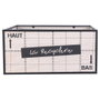 Home Deco Factory Conjunto de 2 Cajas de Madera y Metal