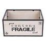 Home Deco Factory Conjunto de 2 Cajas de Madera y Metal