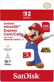 SanDisk Tarjeta Micro SD Express de 256 GB para Nintendo Switch 2