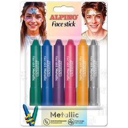 Alpino Maquillaje En Barra Metallic Face Stick C-Surtidos Blíster 6 Ud Colores Metálicos