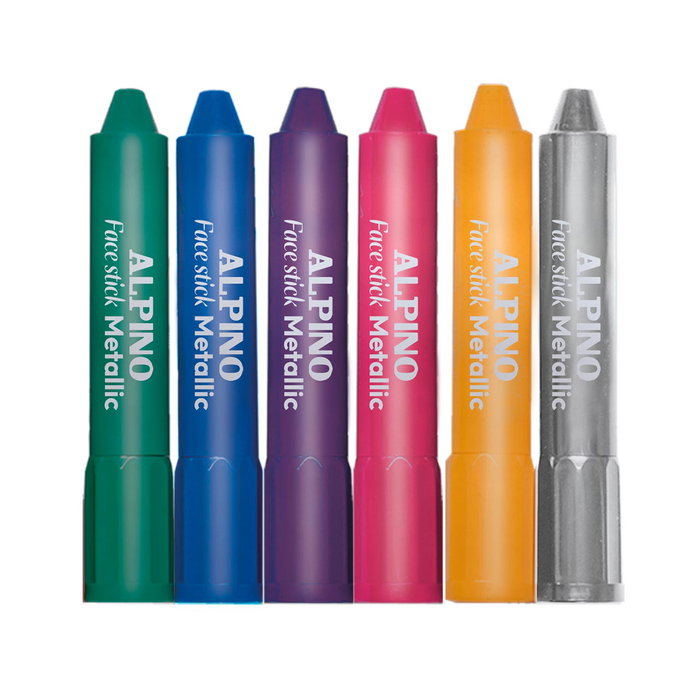 Alpino Maquillaje Face Stick Metallic en Barra Surtido de 6 Unidades