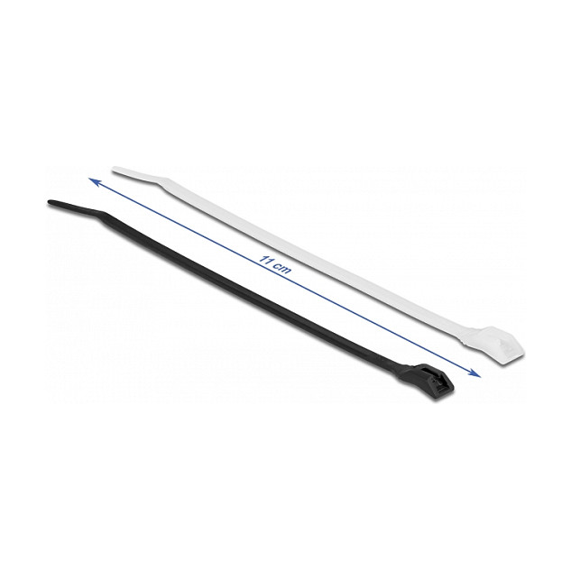 DeLOCK 19464 Bridas para cables con cabeza plana 110 x 2,5 mm (100 unidades)