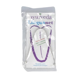 Ayurveda Linguanet Limpiador de Lengua Acero Inoxidable Higiene Bucal Antisarro