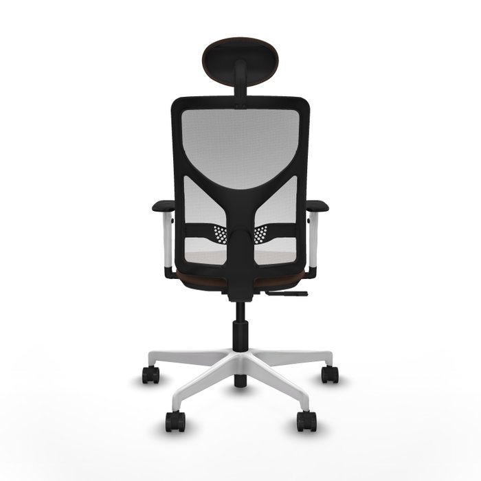 PIQUERAS Y CRESPO Silla de oficina Motilla con mecanismo Sincro, Tela Marrón oscuro y Malla Blanco PIQUERAS Y CRESPO Silla de oficina Motilla con mecanismo Sincro, Tela Marrón oscuro y Malla Blanco