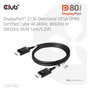 Club 3D CAC-1092 Cable DisplayPort 2.1 DP80 1,6 m Negro