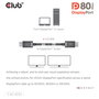 Club 3D CAC-1092 Cable DisplayPort 2.1 DP80 1,6 m Negro