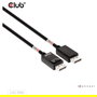 Club 3D Cable DisplayPort 2.1 DP80 Certificado 10K/8K/4K Macho a Macho 1.6m