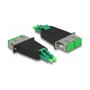 DeLOCK Acoplador híbrido LWL LC Duplex a SC Duplex verde