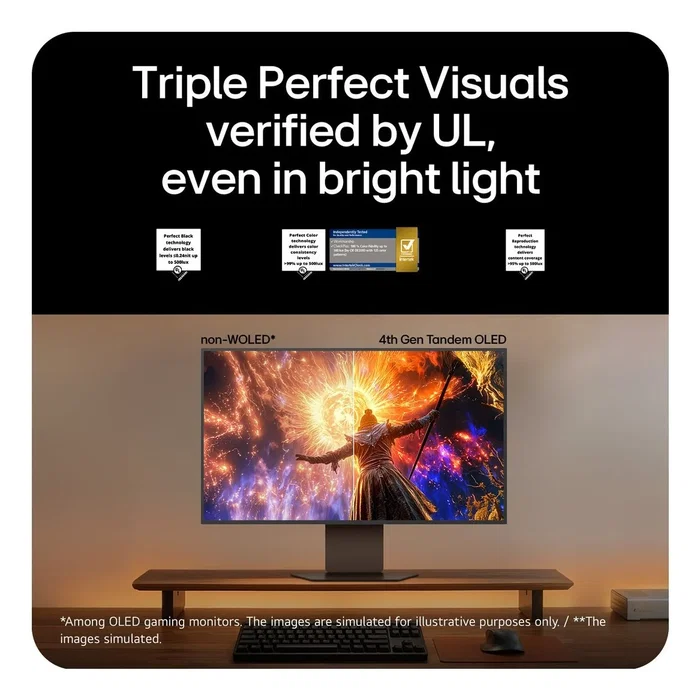 LG Monitor UltraGear OLED 32GX870B-B 32 pulg 4K UHD 240Hz 0,03ms