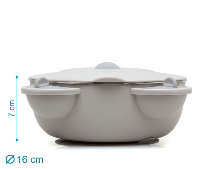 KioKids Recipiente Térmico Para Alimentos En Acero Inoxidable Gris +4 Meses 450ml