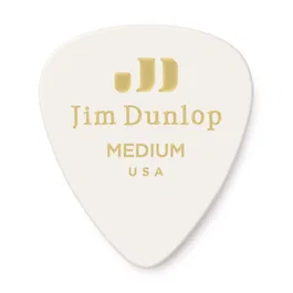 Dunlop Pack 12 Púas Genuine Celluloid Blanco Medium