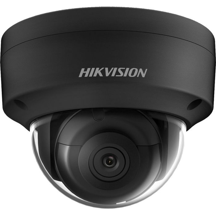 Hikvision Cámara IP Minidomo 4M AcuSense 2.8mm Antivandálico IR30 WDR H.265+ IK10 IP67 12V/PoE Audio Alarma Negro
