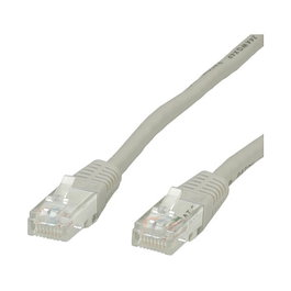 VALUE Cable de Red Patch Cord Cat6 UTP Gris 0.5 m 24 AWG 100 Ohm (Ref. 21.99.0900) - Para RJ-45 Macho