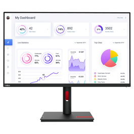 Lenovo ThinkVision T32p-30 31,5 pulg. 4K UHD IPS Negro