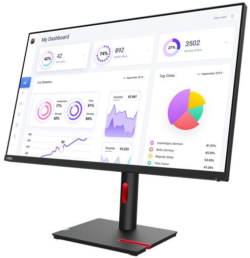 Lenovo ThinkVision T32p-30 31,5 pulg. 4K UHD IPS Negro