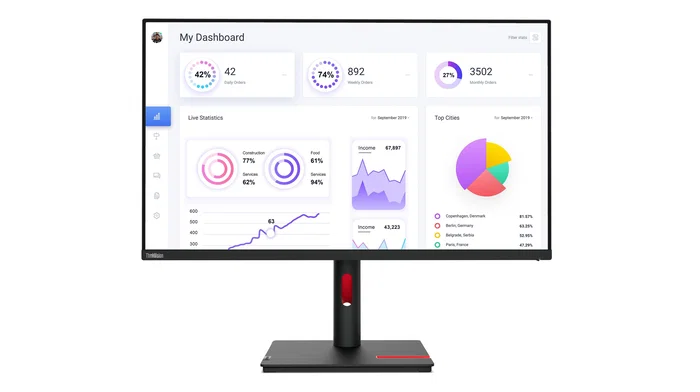 Lenovo ThinkVision T32p-30 31,5 pulg. 4K UHD IPS Negro