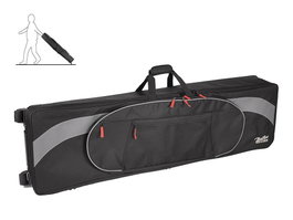 Funda Boston para Piano Acolchada 25 mm Negro/Gris con Ruedas