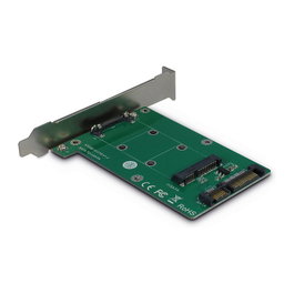 Inter-Tech KT008A Tarjeta de soporte PCI SATA a mSATA