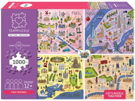 TEAMPUZZLE Citytrips para amigos 1000 piezas