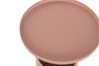 DKD Home Decor Mesita Auxiliar Hierro y Fibra Natural