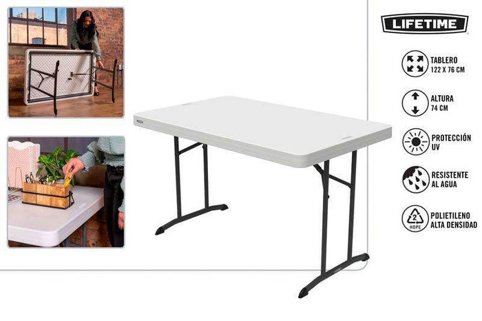 Color Baby Mesa Comercial 122x76 cm. Altura 74 cm. Resistente al Agua