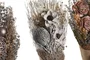 DKD Home Decor Ramo de Flor Seca y Yute 25x25x50 cm Surtido