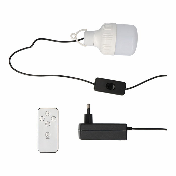 Edm Ventilador de pie solar blanco 25W con aspas de 40 cm Edm Ventilador de pie solar blanco 25W con aspas de 40 cm