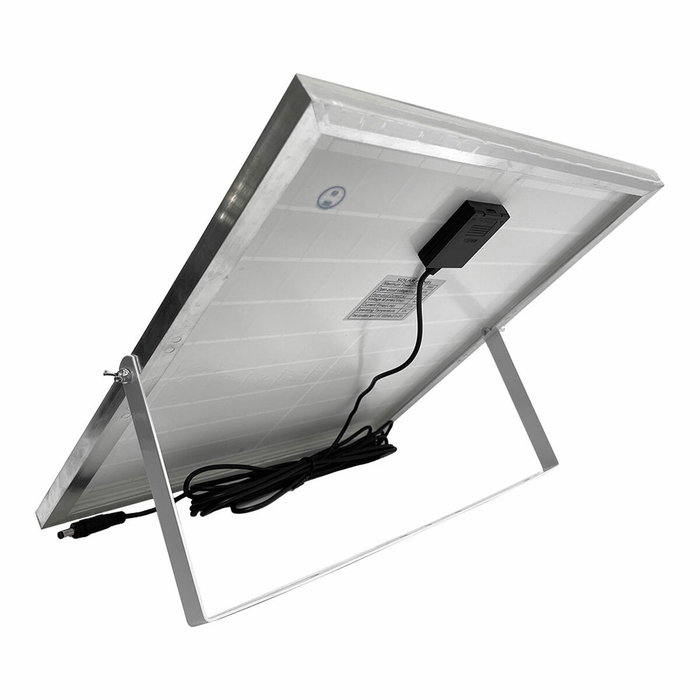 Edm Ventilador de pie solar blanco 25W con aspas de 40 cm Edm Ventilador de pie solar blanco 25W con aspas de 40 cm
