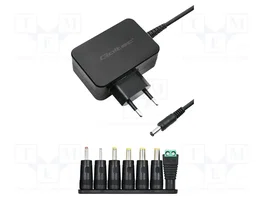 Qoltec Adaptador de corriente universal 30W 12V 2.5A con 7 conectores