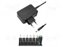 Qoltec Adaptador de corriente universal 30W 12V 2.5A con 7 conectores