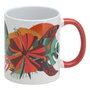 Home Deco Factory Mug 300 Ml Paradis Exotique Ilustración Asa Roja