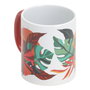 Home Deco Factory Mug 300 Ml Paradis Exotique Ilustración Asa Roja