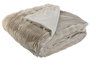 DKD Home Decor Manta Poliester Beige 240 x 1 x 220 cm Urban