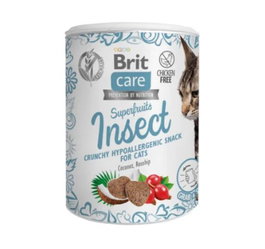 Brit Care Cat Snack Insecto, Coco y Rosa Mosqueta 6x100gr