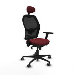 PIQUERAS Y CRESPO Silla de oficina Jorquera Granate y Negro