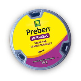 Massó Trampa Cebo para Hormigas, 10 g, Gel Atrayente en Caja, Efecto Duradero Interior y Exterior, Expositor 24 Unidades