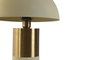 DKD Home Decor Lámpara de Sobremesa Hierro Seta Crema y Dorado