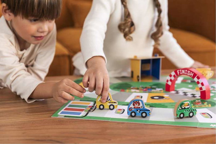 Diset Juego Mi Primera Carrera Educativo para Niños, Aprender a Contar y Colores, Edad Mínima 3 Años