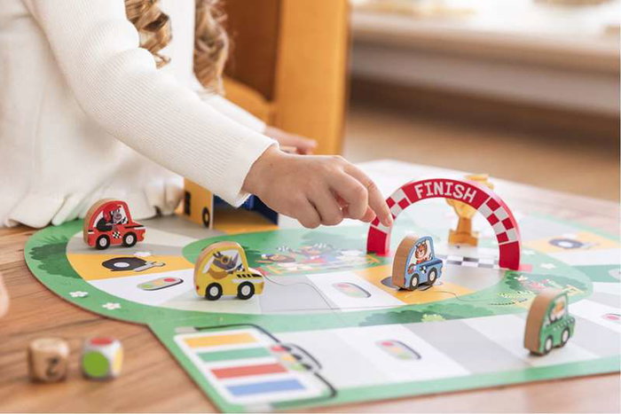 Diset Juego Mi Primera Carrera Educativo para Niños, Aprender a Contar y Colores, Edad Mínima 3 Años